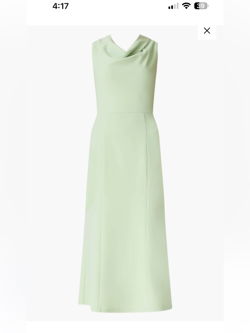 Nwot Unworn Elliatt Jamie Cowl Neck Crepe Cocktail Dress size L